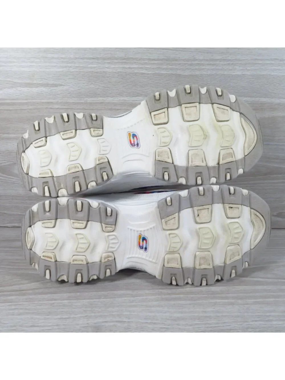Skechers D'Lites Summer Fiesta White Women's Sz 9.5 Wide Fit Air-Cooled 149015W